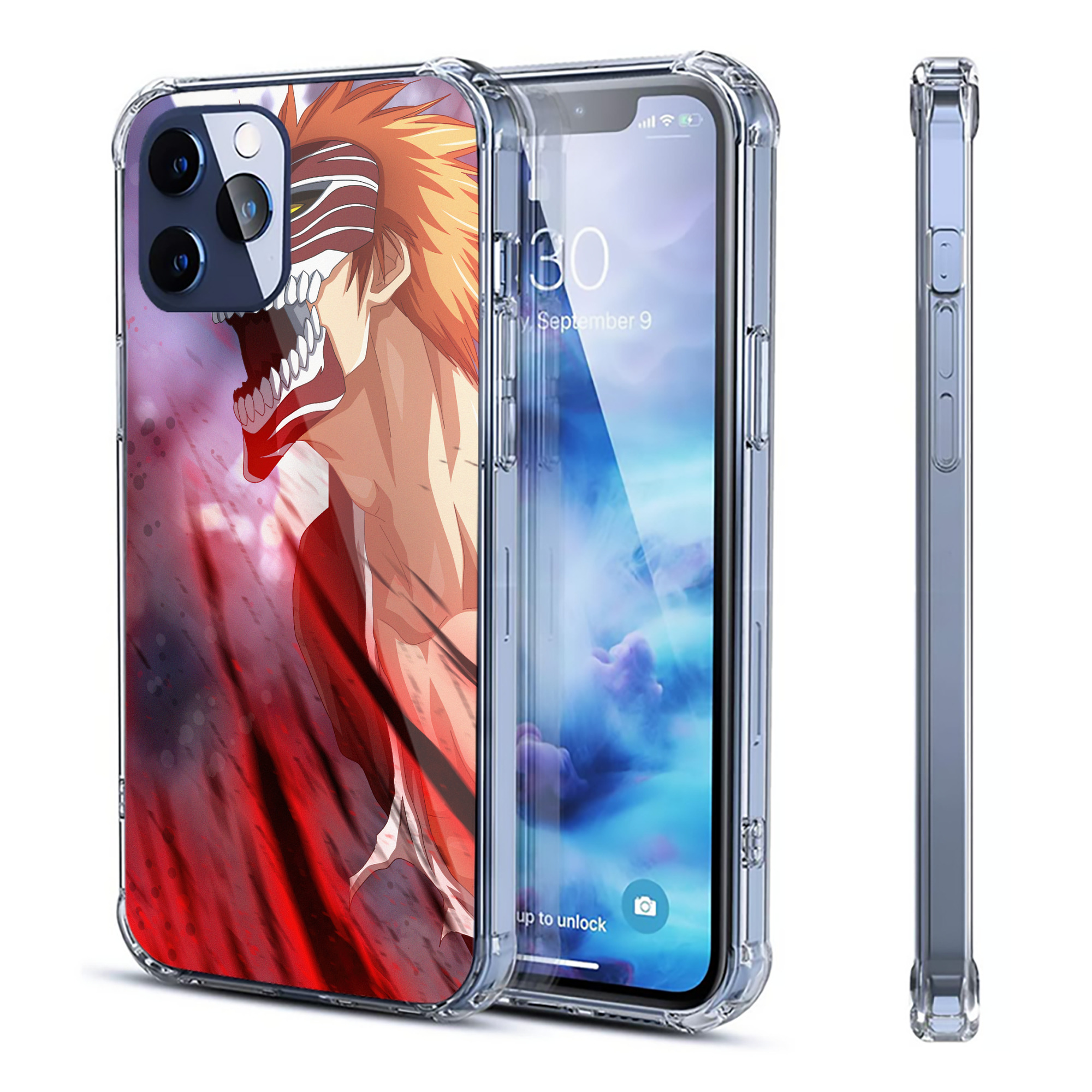 （画像用） ブリーチ BLEACH 【iPhone 12シリーズ対応】透明スマホケース（クリアソフトケース）